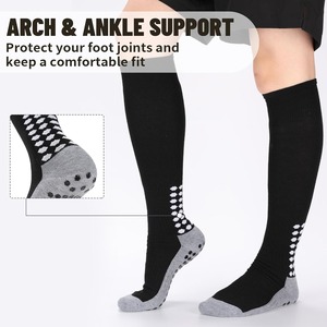 <b>Custom</b> Knee High <b>Grip</b> Soccer <b>Socks</b> Non Slip Cushioned Football Basketball Team Sports <b>Socks</b> For Men Women OEM ODM Wholesale - Product Image 5