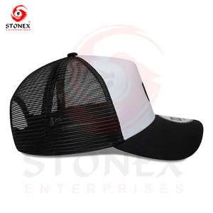 Casquette de baseball personnalisée en toile respirante 100% coton avec broderie 3D de haute qualité, style trucker vintage à bordure vieillie - Product Image 3