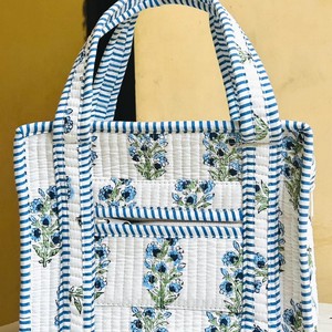 Sac fourre-tout matelassé en coton pur de qualité supérieure, avec logo personnalisé imprimé, réutilisable, pour courses, à porter à l'épaule, unisexe - Product Image 4