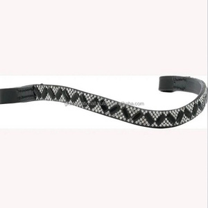 Banda decorativa de cuero genuino para cejas, banda de cristal de cuero de la mejor calidad, equipo de caballo, venta al por mayor, precio en todas las formas y tamaños - Product Image 2