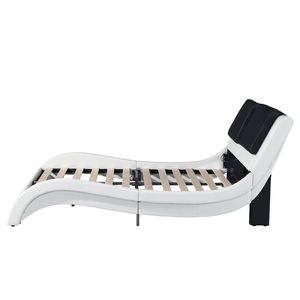 Queen-size in finta pelle piattaforma telaio a LED illuminazione Bluetooth musica RGB controllo dello schienale vibrazione massaggio curva Design - Product Image 6