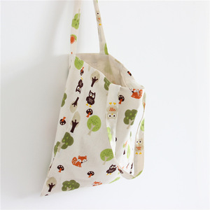 Sac fourre-tout en toile de coton biologique imprimé sérigraphié, style carte de bibliothèque, pour les courses et l'utilisation en supermarché (vente en gros) - Product Image 6