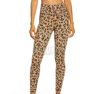 Sublimation <b>Printing</b> Mid Waist Casual Breathable 100% Cotton Women <b>Legging</b> Factory Direct Sale <b>Gym</b> Wear - Product Image 2