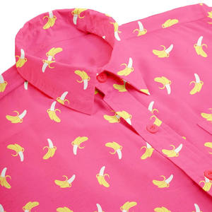 Chemise Hawaïenne Homme Personnalisée 2026 à Manches Courtes Imprimé Banane Décontractée Boutonnée Anti-Plis Vente en Gros - Product Image 5