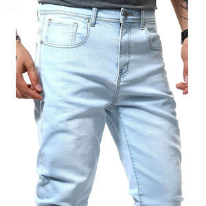 Jeans de Algodón Premium para Hombre, Corte Recto, Denim Crudo, Logotipo Personalizado, Venta al Por Mayor - Product Image 3