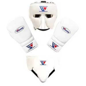 Set de Boxeo Personalizable para Entrenamiento de Artes Marciales y Fitness, Incluye Guantes de Cuero con Cordones para Dedos Completos y Muñequeras de Secado Rápido - Product Image 1