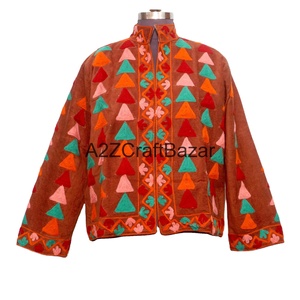 Chaqueta Cotrise Bordada a Mano con Diseño Vintage, Forro de Algodón Ecológico y Transpirable, Ropa de Abrigo de Invierno para Fiestas y Eventos - Product Image 5