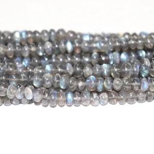 Vente en gros de perles de Labradite de 16 pouces perles de rondelle lisses 6-7mm pierres précieuses naturelles - Product Image 1