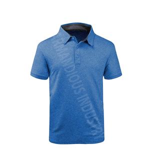 Camisetas Polo de golf informales de secado rápido para hombre, logotipo personalizado, manga corta, Camiseta deportiva de verano, conjunto con estampado de tela - Product Image 1