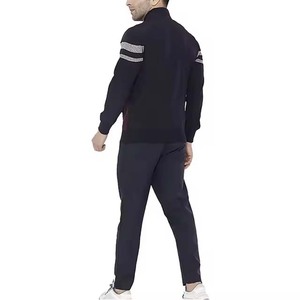 Conjunto Deportivo para Hombre con Bloques de Color, Sudadera Casual de Manga Larga con Cuello Redondo y Bolsillos Laterales, Poliéster y Algodón, Ropa de Otoño - Product Image 4