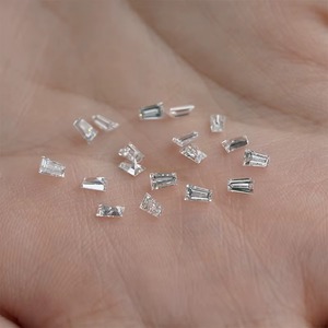 Diamant CVD en vrac de laboratoire, taille baguette, 0,7 carat, 40 à 99 cents, non certifié, fabricant grossiste pour acheteurs internationaux de diamants - Product Image 1