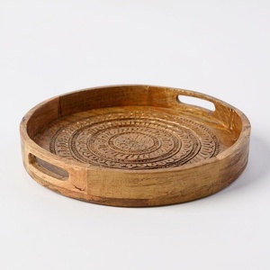 acacia wood tray acacia serving tray acacia wooden tray acacia tray bulk acacia tray wholesale acacia tray supplier India acacia - Product Image 1