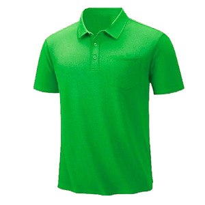 Polo para hombre de manga corta con diseño de botones, cuello alto, tela transpirable, corte regular, impresión de logotipo personalizado. - Product Image 3