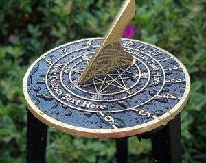 Handmade Metal Claddagh <b>Sundial</b> With Durable Rustic Construction For Elegant <b>Garden</b> Decor And Outdoor Use - Product Image 1