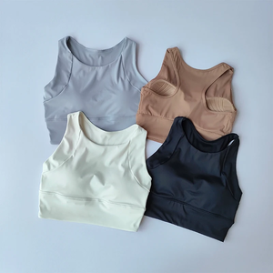 All-in-one Shock-<b>proof</b> Compact Sports Vest Running Breathable Full-cup Yoga Vest Gym Clothing Summer New Fitness Bra - Product Image 1