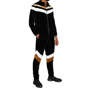 Survêtement unisexe personnalisé pour homme, à capuche, vintage, brodé, zippé, respirant, en velours, deux pièces, avec 3D pour - Product Image 5