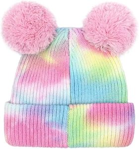Wholesale Tie Dye Double Layers Ribbed Winter Knit <b>Hat</b> Slouchy Stripe <b>Wool</b> <b>Beanie</b> <b>Hat</b> for Adult - Product Image 2
