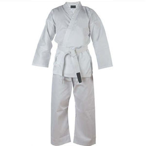 Nuevo Conjunto de Uniforme de Karate Clásico, Edición Premium, Liso, en Blanco, Hecho de Algodón de Alta Calidad, Personalizable - Product Image 5