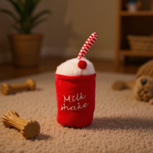 Juguete para Mascotas Tommy Milkshake, Peluche Rojo de 9 cm para Perros - Product Image 3