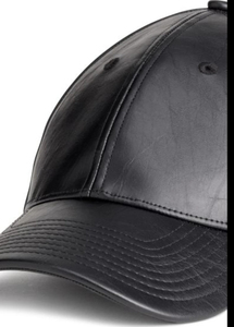 Brown Leather Look <b>Baseball</b> <b>Cap</b> Structured Bill Snapback Hat Casual Outdoor Headwear - Product Image 5