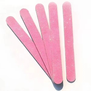 Lima de uñas de doble cara rosa, grano 100, herramienta reutilizable para el cuidado de las uñas, manicura, 50 unidades, patrón recto, estilo clásico - Product Image 2