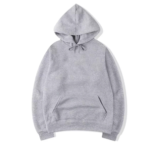 Sudadera con Capucha Blanca para Hombre, Corte Holgado, Color Sólido, Estilo Casual Otoñal, Felpa Francesa de Algodón, con Bolsillo - Product Image 5