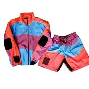 Ensemble court de survêtement décontracté pour hommes, réversible, doublure polaire, coupe-vent, respirant, résistant au vent, vente en gros, collection 2026 - Product Image 1