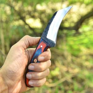 Couteau de chasse artisanal MORTAL SAGA OEM, lame en acier à haute teneur en carbone 1095, 4,5 pouces, pointe tombante, 58HRC, acier inoxydable pour le dépecage - Product Image 3