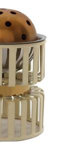 Encensoir en métal de luxe doré et crème, design cage, avec dôme perforé, pour Bakhoor, décoration de table moderne, vente en gros - Product Image 3