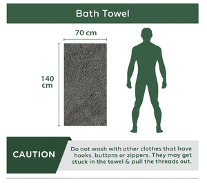 ผ้าขนหนูอาบน้ำคอตตอนแบบยูนิเซ็กซ์ 600 GSM |   นุ่มพิเศษและแห้งเร็ว |   เหมาะสำหรับผิวแพ้ง่าย |   ผู้จัดจำหน่ายสินค้าขายส่งอินเดีย - Product Image 3
