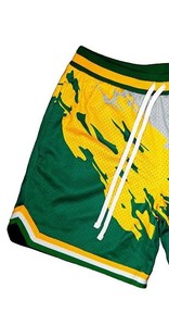 Wholesale Customized Mesh Short Custom Logo Polyester Breathable Men 5 Inch Inseam Double <b>Layer</b> Custom Mesh Shorts With Pockets - Product Image 5