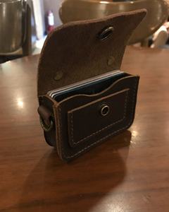 Tarjetero Minimalista Delgado de Cuero Genuino con Bloqueo RFID y Cierre de Clip para Tarjetas de Crédito y Pasaportes, Regalo para Hombre LCR-0013B - Product Image 4