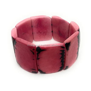 Vente chaude nouvelle manchette de charme de mode de bracelet de bracelet en résine multicolore personnalisée pour la vente directe de l'Inde de RF Crafts - Product Image 2