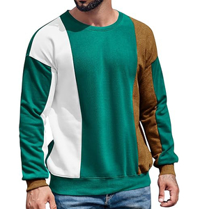 Wholesale Long Crew Neck Sweatshirt 280 GSM Solid Knitted Men <b>Jumper</b> Cut Out Men's <b>Pullover</b> Sweatshirts large size - Product Image 3