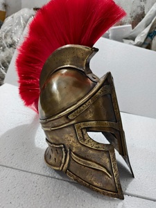 Casque en métal fait main pour costume médiéval, accessoires de théâtre, reconstitution historique, collection et exposition décorative - Product Image 6