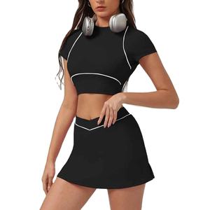 Uniforme Deportivo de Tenis para Mujer, de Tela Elástica Ligera de Alto Rendimiento, para Entrenamientos y Partidos de Competición - Product Image 1