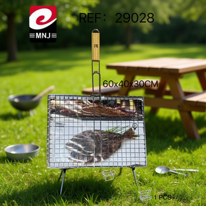 Parrilla de Acero Doble con Patas de 60x40x30cm - Product Image 2