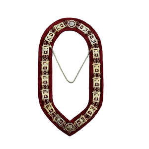 Collar Masónico Elegante y Duradero de Metal Ajustable y Cómodo para Ceremonias, Rituales, Eventos, Reuniones y Uso Especial - Product Image 1