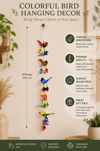Campana Artesanal Tota o Pájaro de la Prosperidad para Decoración del Hogar - Product Image 3