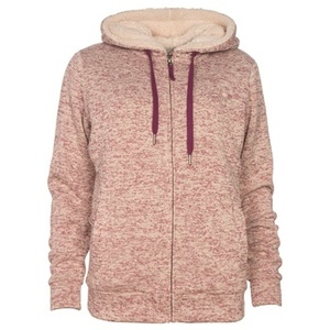 Sudadera con capucha de alta calidad para mujer, forrada de lana, con cremallera completa, estilo urbano, cálida para invierno y primavera, capucha ajustable, suave, transpirable, con logo frontal - Product Image 1