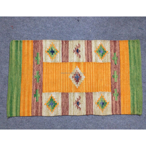Alfombra Kilim de algodón hecha a mano nueva, alfombra lavable tejida por telar para sala de estar o oración, decoración del hogar, proveedor indio - Product Image 3