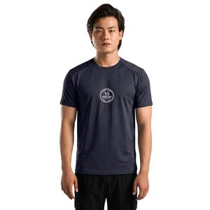 Camiseta Deportiva para Hombre, Color Azul Marino, Ligera, Transpirable, Cuello Redondo, Manga Corta, para Gimnasio, Entrenamiento, Ejercicio, Rendimiento, Ropa Deportiva Activa - Product Image 2