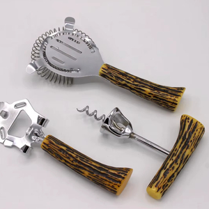 Yellow Resin Handle <b>Bar</b> <b>Tool</b> Set Stainless Steel Perfect For Daily <b>Bar</b> Use Home <b>Bars</b> And Regular Entertaining From India - Product Image 1