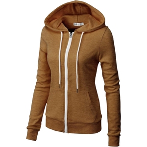 Sudadera Ligera con Capucha para Mujer, 240 g/m², para Primavera/Otoño, Transpirable, de Algodón - Product Image 3