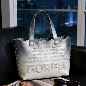Bolso Tote de Moda con Diseño Elegante, Gran Capacidad, en PU, con Remaches y Logotipo de Marca en Relieve, Bolso de Alta Gama para Mujer - Product Image 2