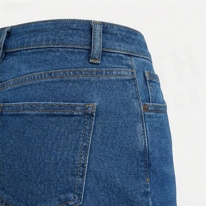 Minifalda de Mezclilla de Cintura Alta para Mujer, Estilo Lápiz con Abertura Lateral, Color Sólido Informal para Usar en Todas las Estaciones - Product Image 5