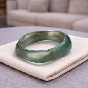 Chunky Bangles Resin Bangles Acrylic Statement <b>Gift</b> For Her Trending Casual Resin Bangles Colorful Dyed Geometric Large Size - Product Image 6
