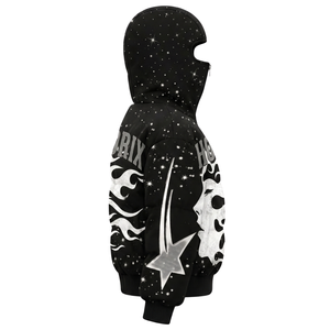 Sweat-shirt personnalisé en molleton French Terry pour femme, orné de strass et de cristaux de verre AAA thermocollés, style streetwear, grandes tailles, mode OEM - Product Image 4