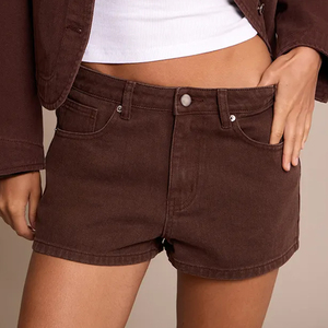 Shorts de mezclilla desgastados OEM para mujer, shorts de jean rotos, ropa de calle, verano, casual, ligeros, suministro de fábrica - Product Image 2