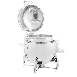 Plato de catering en cubiertos con marco de color dorado, perfecto para elegantes accesorios de hostelería y restaurante - Product Image 5